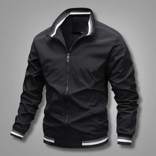 Men’s Classic Bomber Jacket with Zip Closure