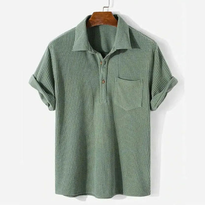 Men’s Relaxed Textured Polo Shirt