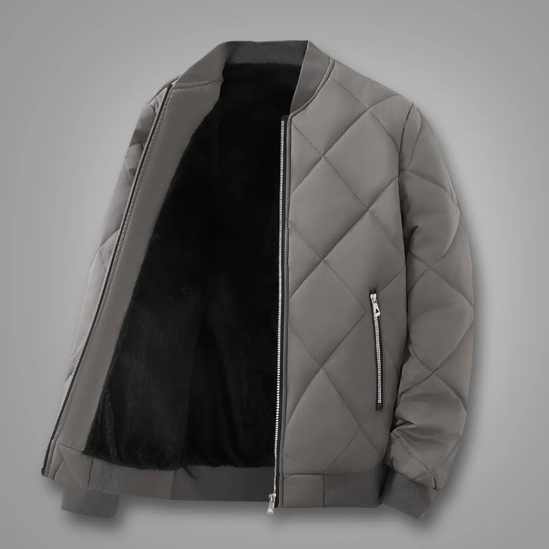 Men’s Plush-Lined Winter Zip Jacket