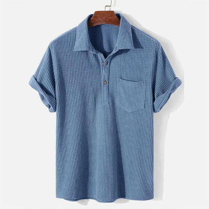 Men’s Relaxed Textured Polo Shirt