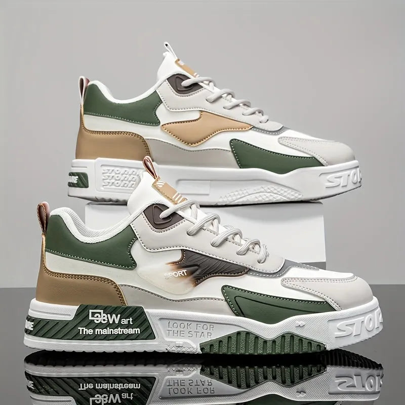 Men’s Casual Sneakers with Thick Cushioned Sole