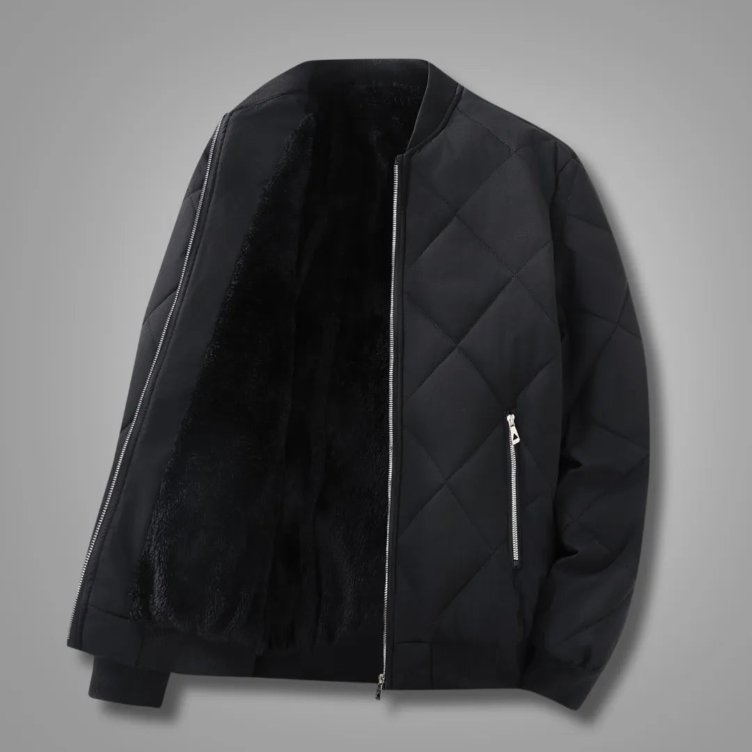 Men’s Plush-Lined Winter Zip Jacket
