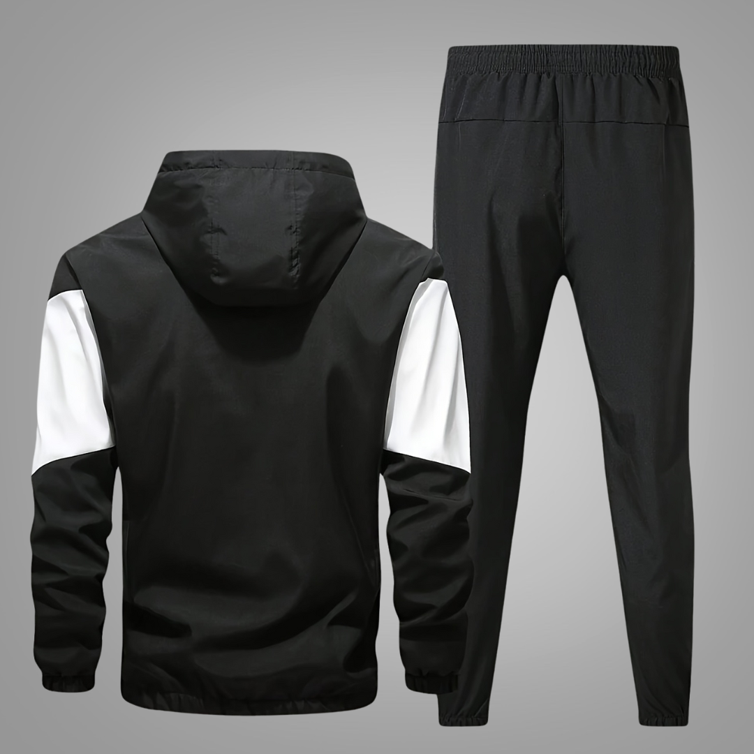 Men’s Casual Tracksuit Set – Zip-Up Hoodie & Joggers