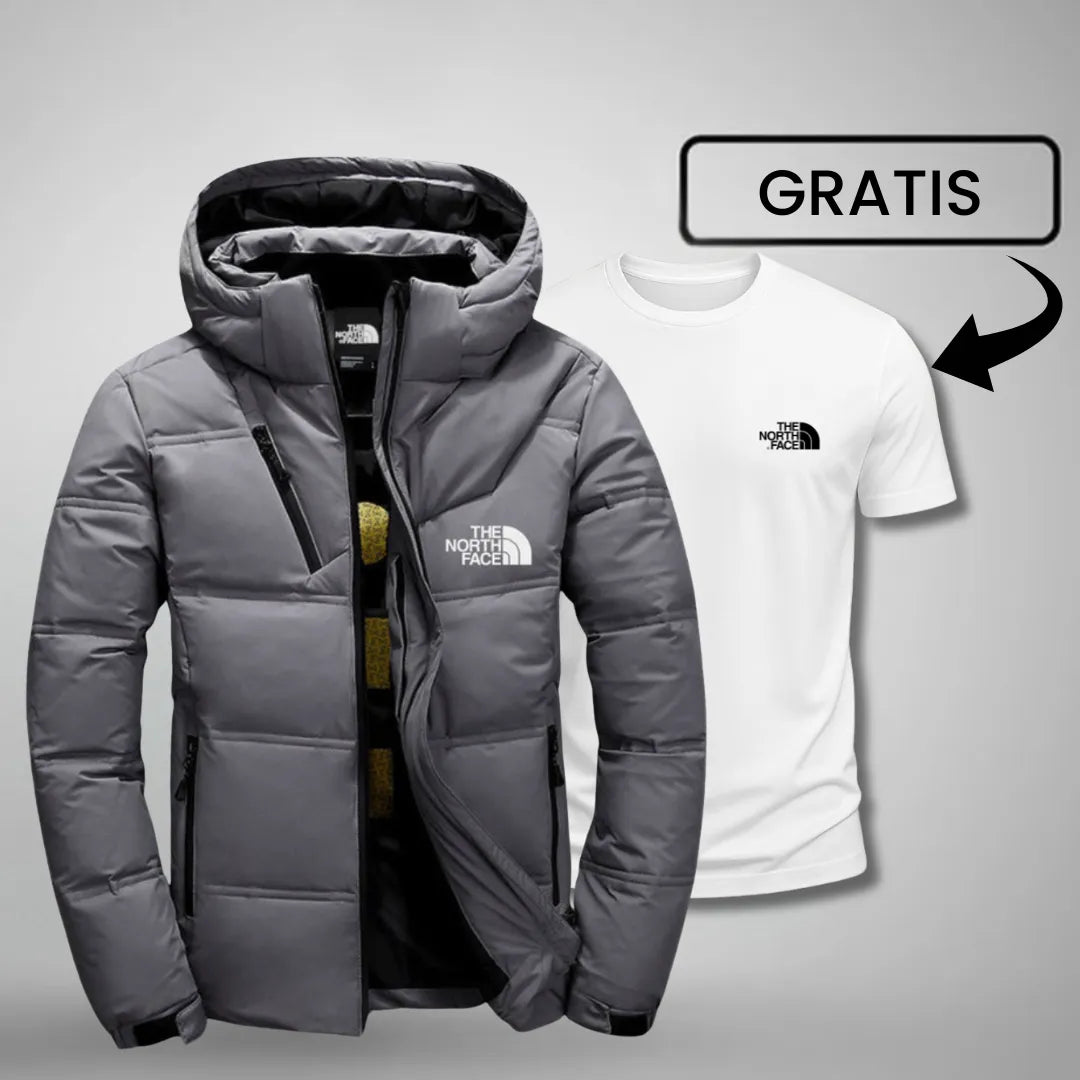 Gefütterte Pufferjacke + GRATIS T-Shirt heute™