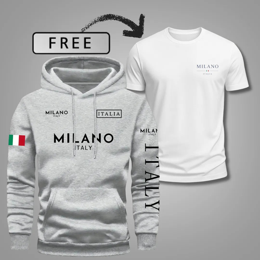Men’s Milano Comfort Hoodie with Free T-Shirt